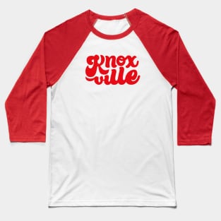 Knoxville Script - Red Baseball T-Shirt